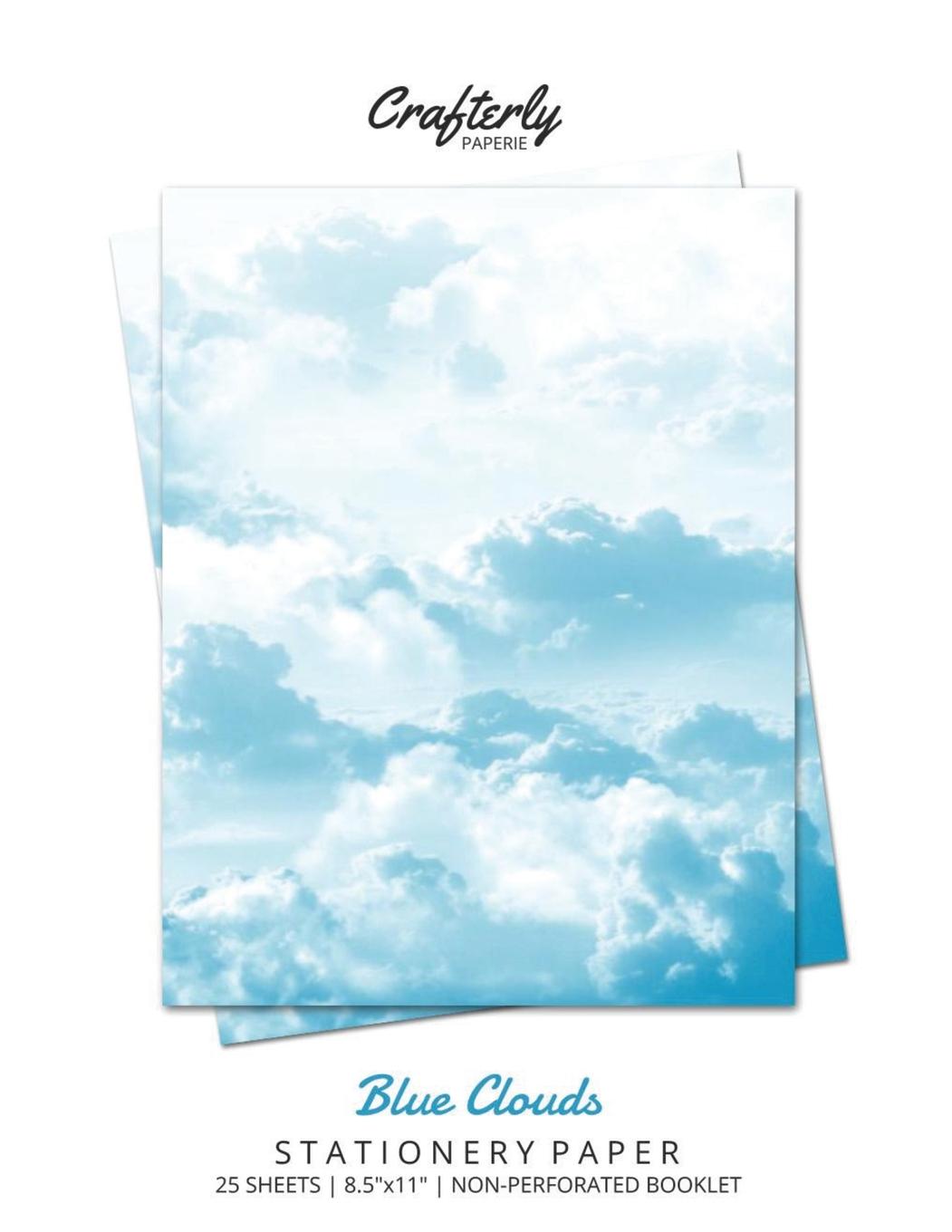 Knjiga Blue Clouds Stationery Paper Crafterly Paperie