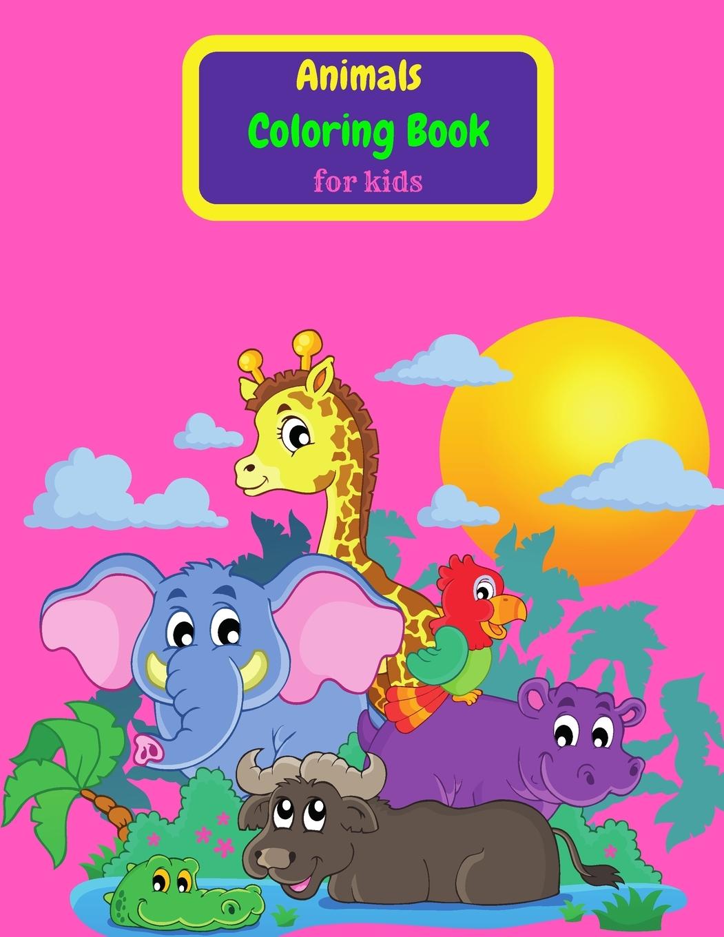 Kniha Animals Coloring Book for Kids 