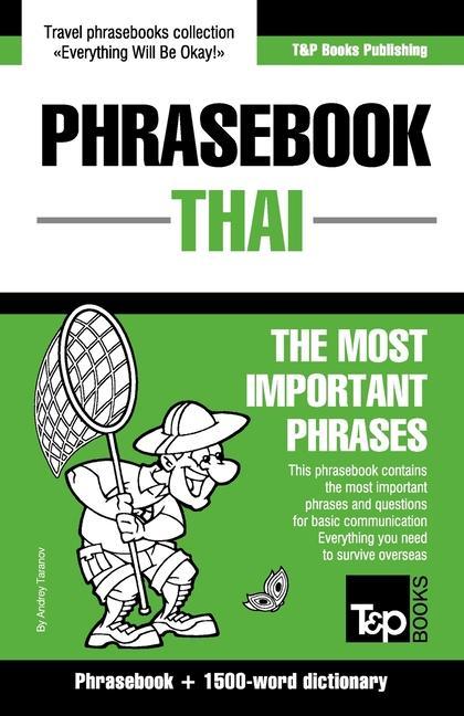 Könyv English-Thai phrasebook and 1500-word dictionary 