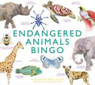 Játék Endangered Animals Bingo: Learn about 64 Threatened Species That Need Our Help 