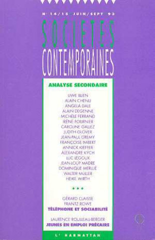 Knjiga ANALYSE SECONDAIRE SOCIETES CONTEMP. 14