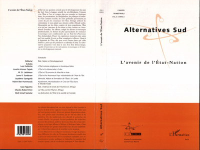 Kniha AVENIR DE L'ETAT-NATION ALTERNATIVES SUD 199