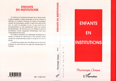 Buch ENFANTS EN INSTITUTIONS PSYCHOLOGIE CLINIQUE