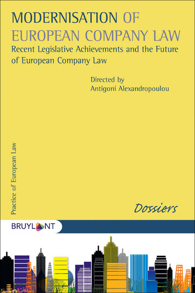 Könyv MODERNISATION EUROPEAN COMPANY LAW 