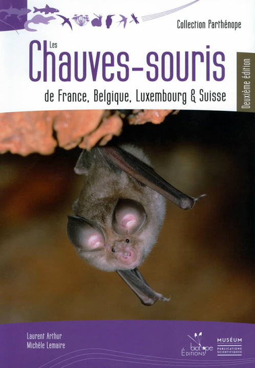 Carte Les Chauves-souris de France, Belgique, Luxembourg et Suisse. Deuxième édition. ARTHUR