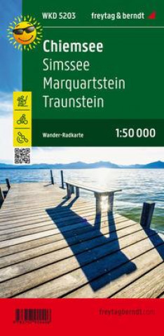 Drucksachen Chiemsee, Wander-, Rad- und Freizeitkarte 1:50.000, freytag & berndt, WKD 5203, mit Infoguide 