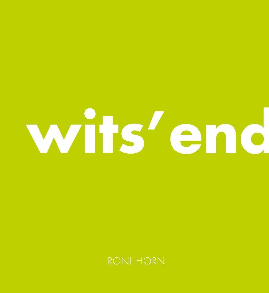 Knjiga Roni Horn: Wit's End 