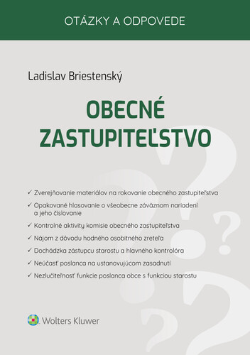 Kniha Obecné zastupiteľstvo Ladislav Briestenský