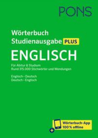 Carte PONS Wörterbuch Studienausgabe Plus Englisch 