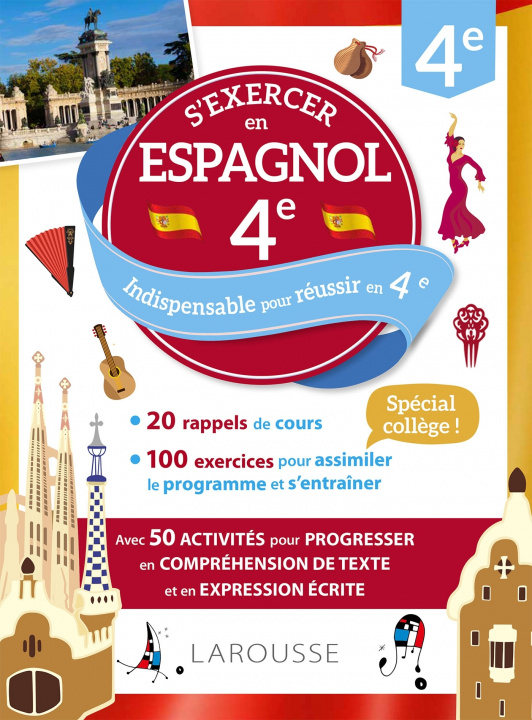 Carte Cahier Larousse Espagnol 4e collegium