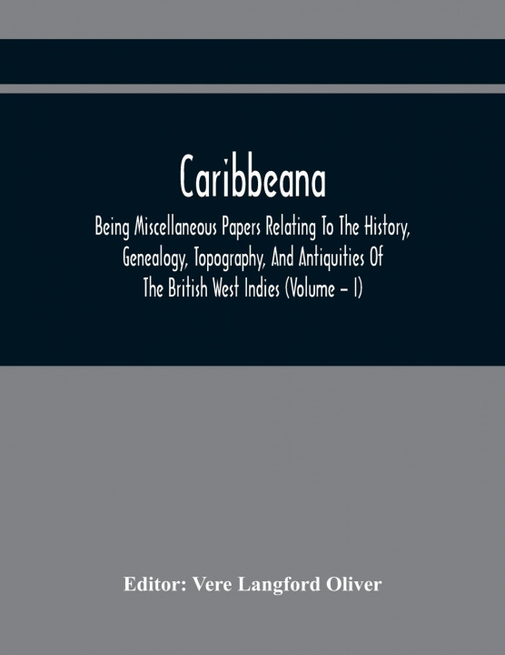 Libro Caribbeana Vere Langford Oliver