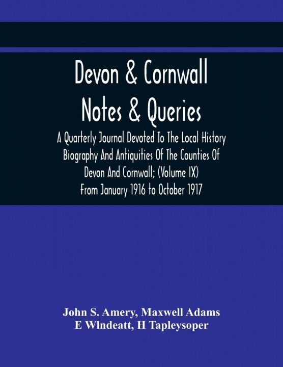 Knjiga Devon & Cornwall Maxwell Adams