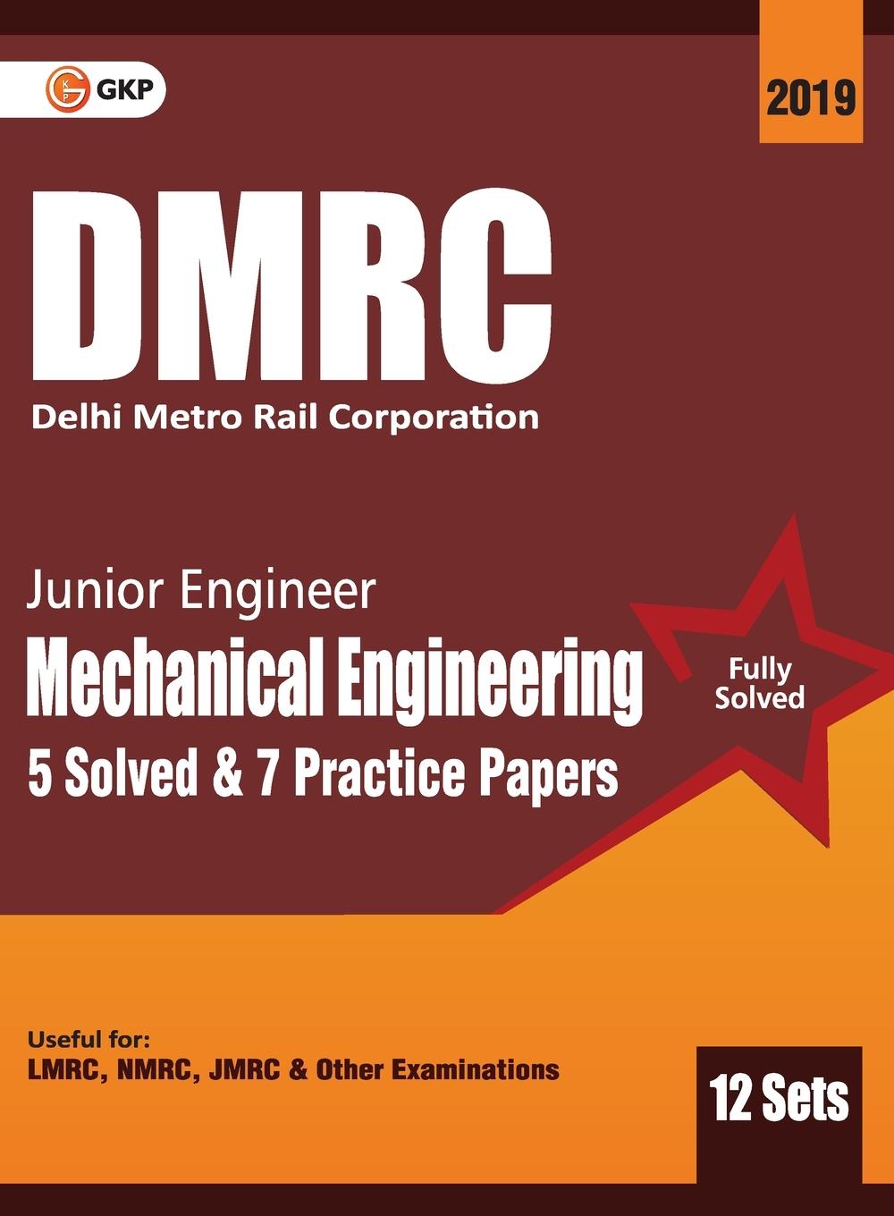 Knjiga Dmrc 2019 Junior Engineer  Mechanical Engineering  Previous Years' Solved Papers (12 Sets) Gkp