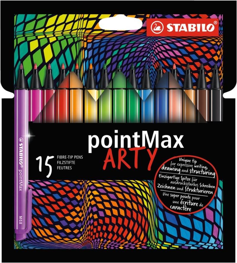 Papírenské zboží STABILO ARTY Point Max 15 ks 