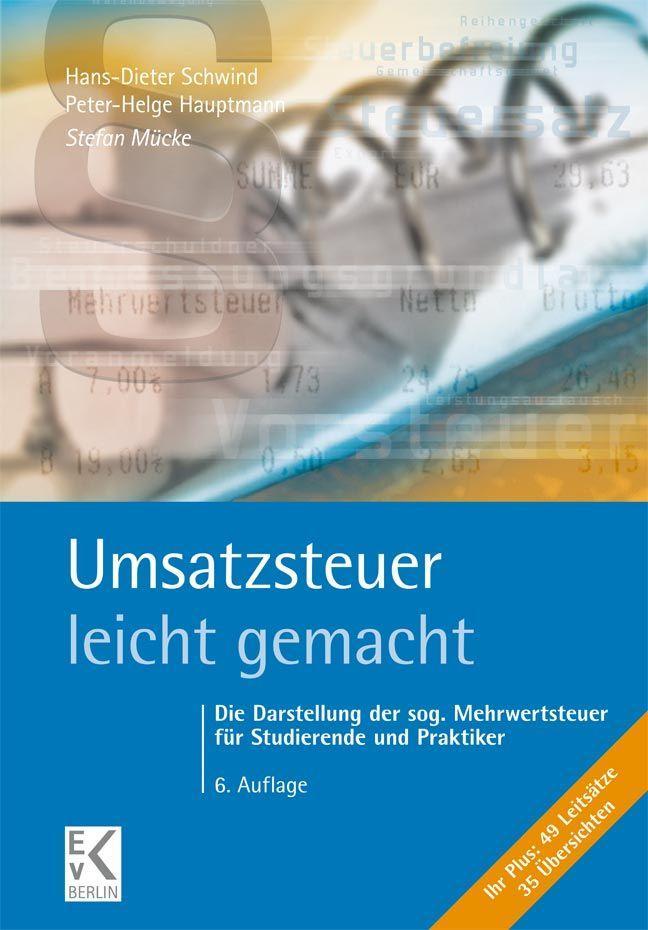 Kniha Umsatzsteuer - leicht gemacht Hans-Dieter Schwind