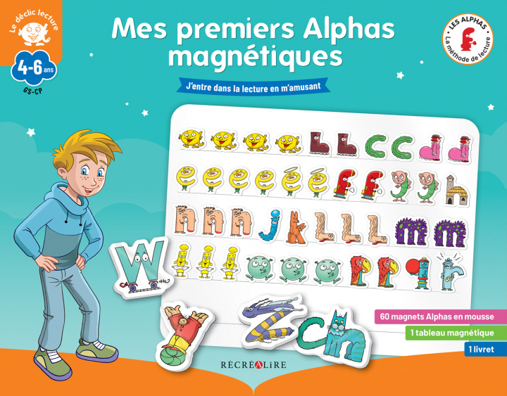 Carte Mes premiers Alphas magnétiques Huguenin