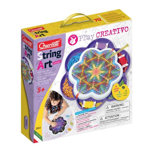 Hra/Hračka String Art Mandala Play Creativo– kreslení pomocí nití a kolíčků 