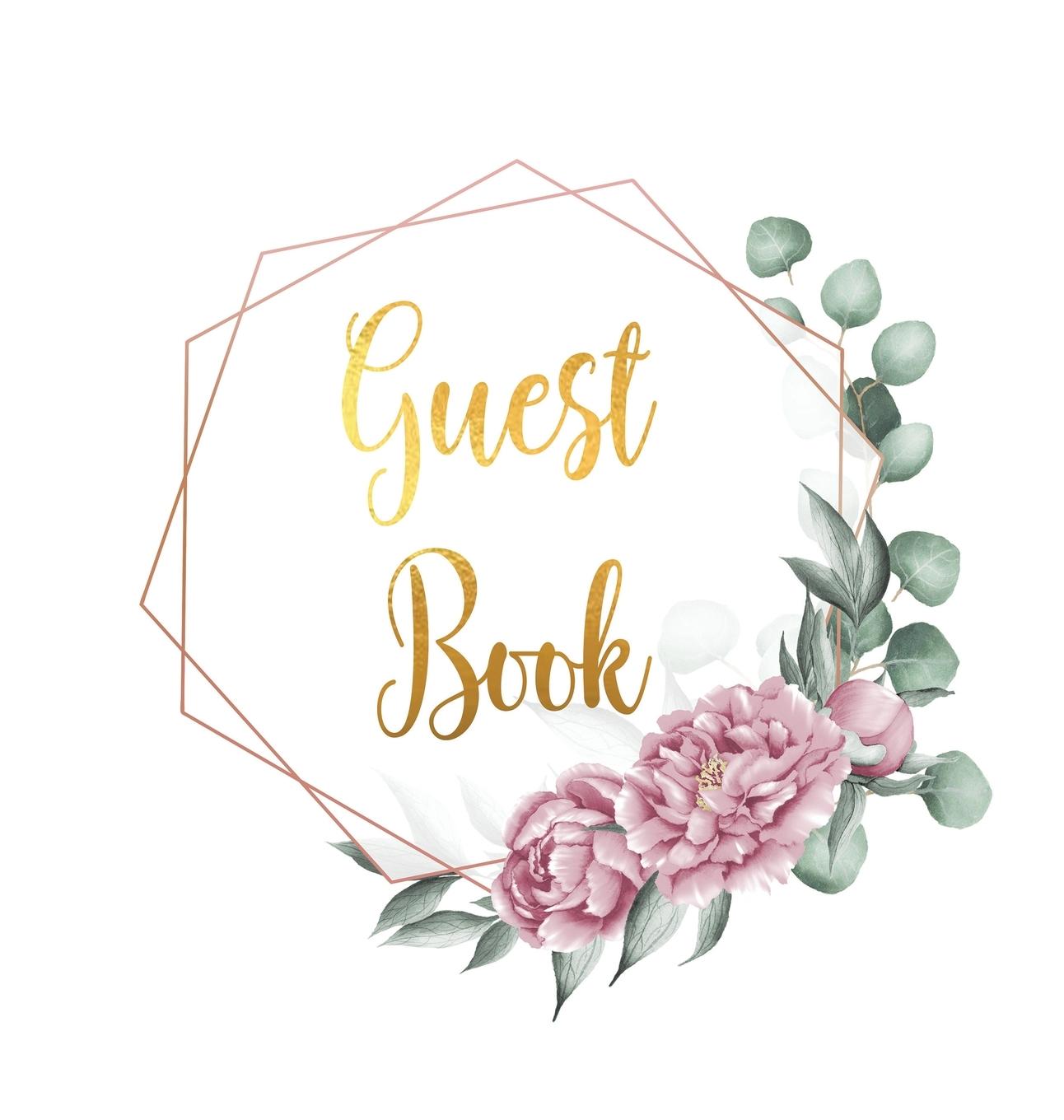Kniha Guest Book for visitors and guests to sign at a party, wedding, baby or bridal shower (hardback) 