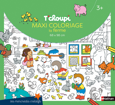 Kniha T'choupi maxi coloriage la ferme Thierry Courtin