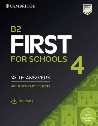 Carte First for Schools 4. Student's Book with Answers with downloadable Audio with Resource Bank 