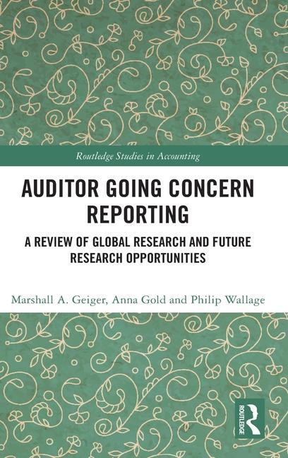Książka Auditor Going Concern Reporting Marshall A. Geiger