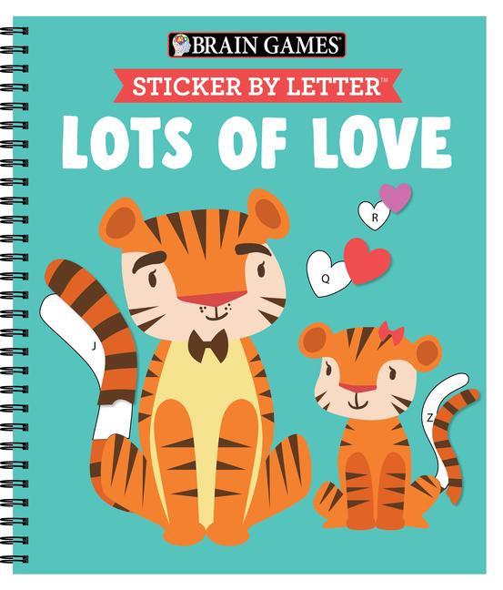 Book Brain Games - Sticker by Letter: Lots of Love Brain Games