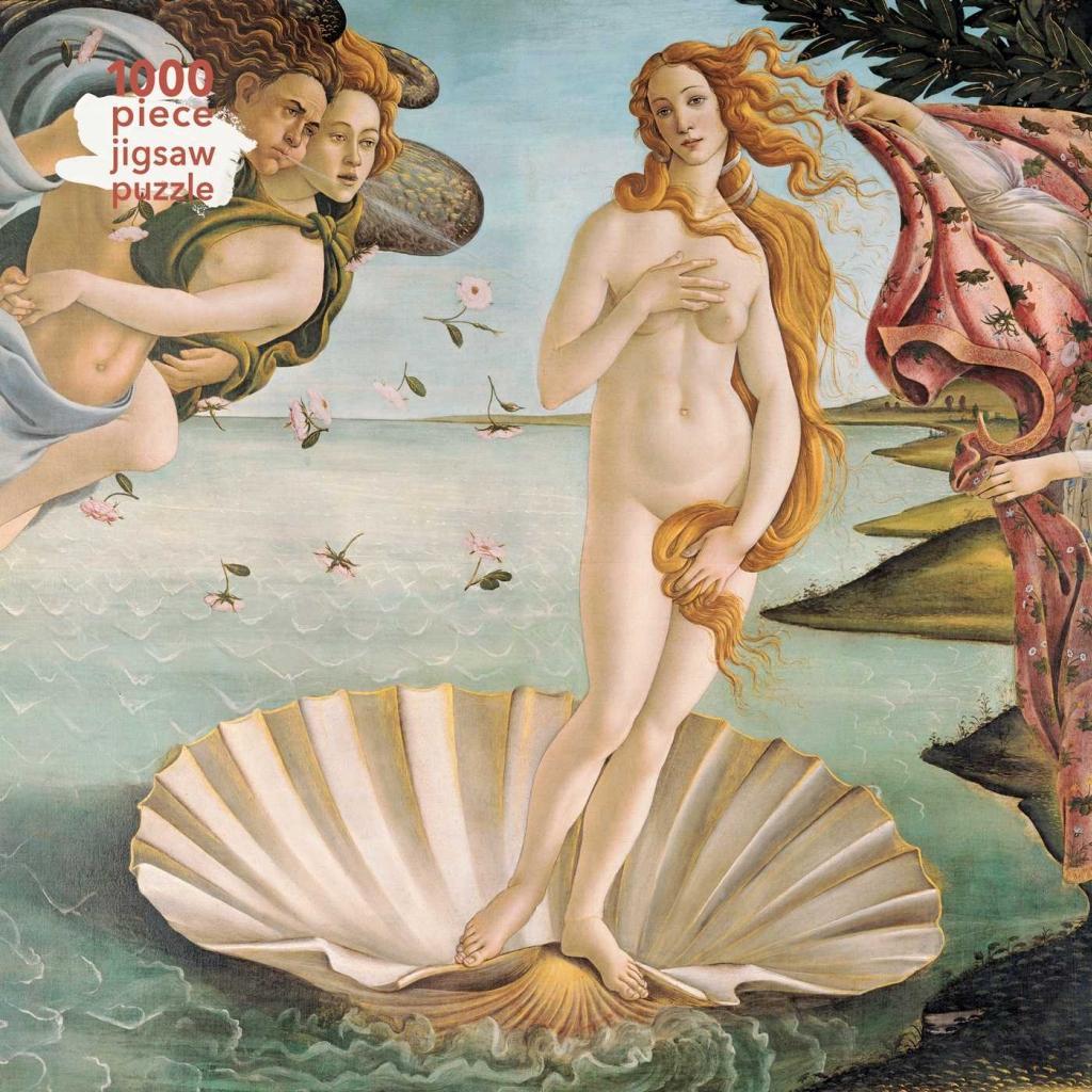 Book Adult Jigsaw Puzzle Sandro Botticelli: The Birth of Venus: 1000-Piece Jigsaw Puzzles 