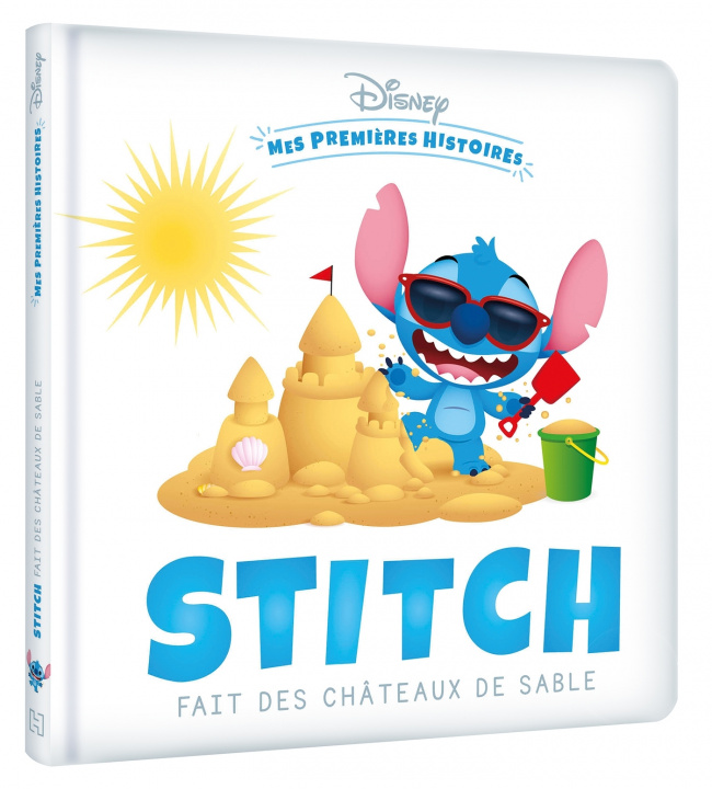 Carte DISNEY - Mes Premières Histoires - Stitch fait des châteaux de sable 