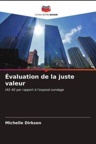 Knjiga Evaluation de la juste valeur Michelle Dirksen