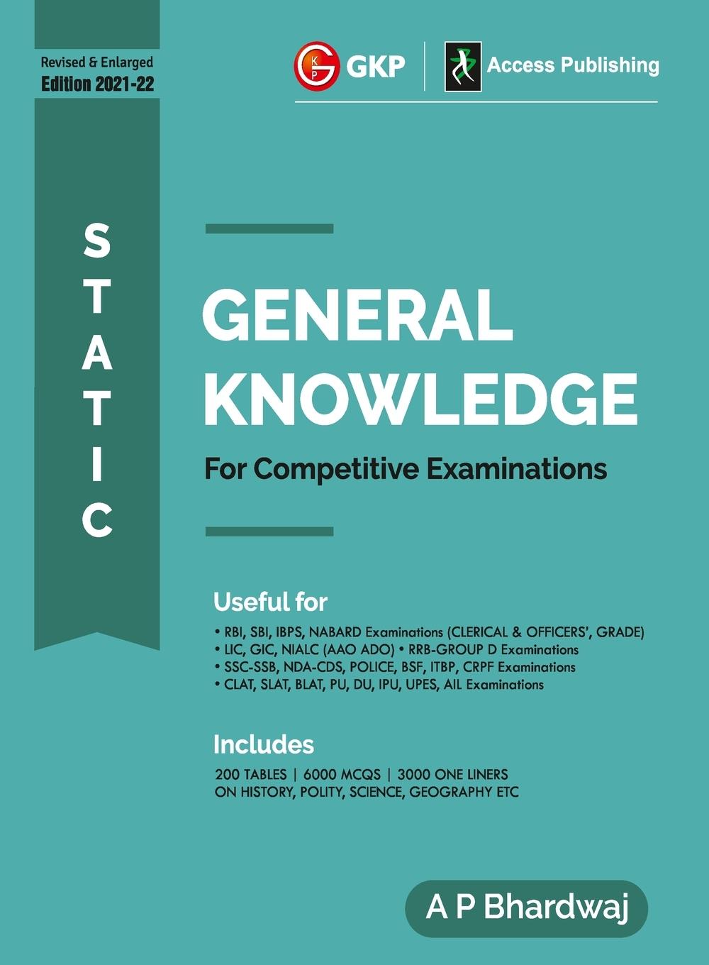 Knjiga Static General Knowledge A. P. Bhardwaj
