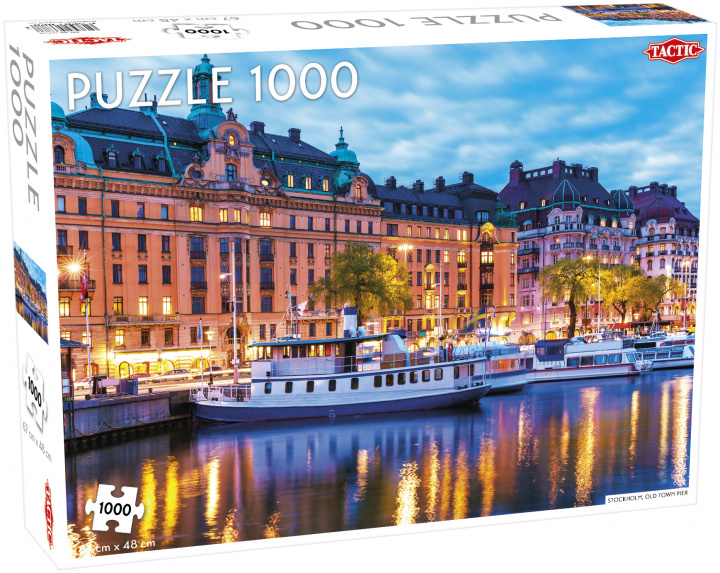 Játék Puzzle Stockholm Old Town Pier 1000 