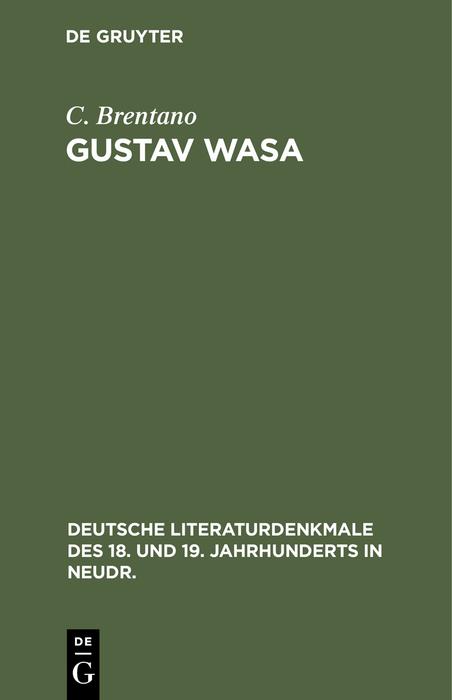 Knjiga Gustav Wasa C. Brentano