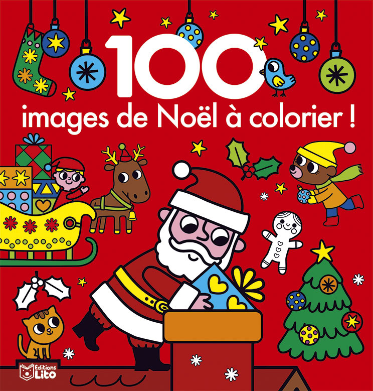 Книга 100 IMAGES DE NOEL A COLORIER 