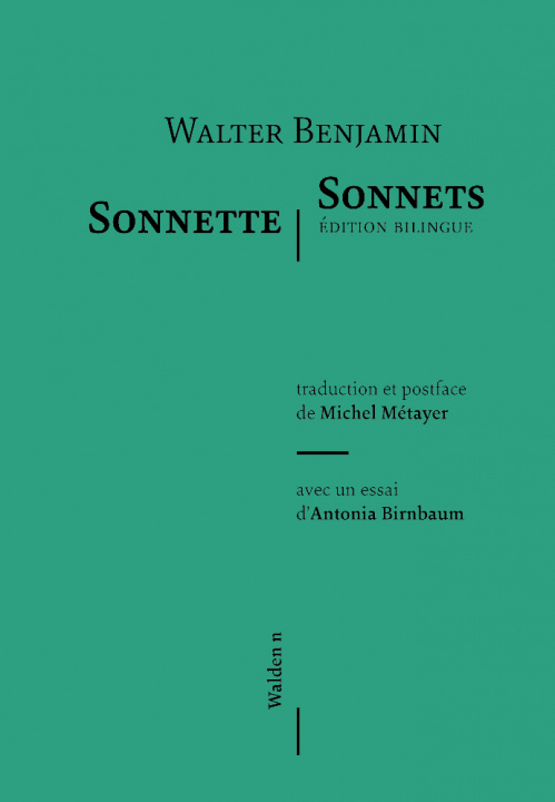 Knjiga Sonnette/Sonnets Benjamin