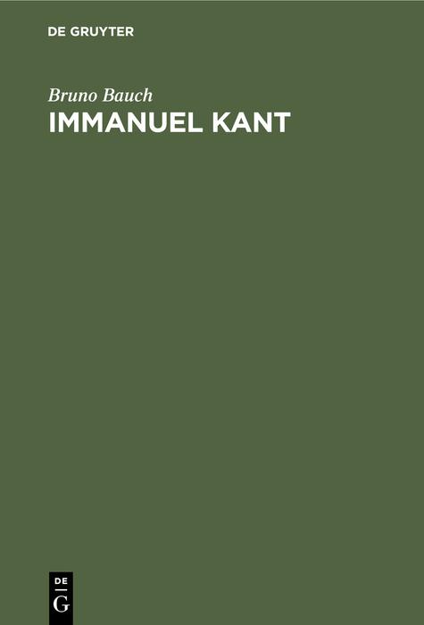 Carte Immanuel Kant 