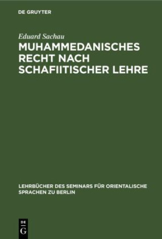 Carte Muhammedanisches Recht Nach Schafiitischer Lehre 