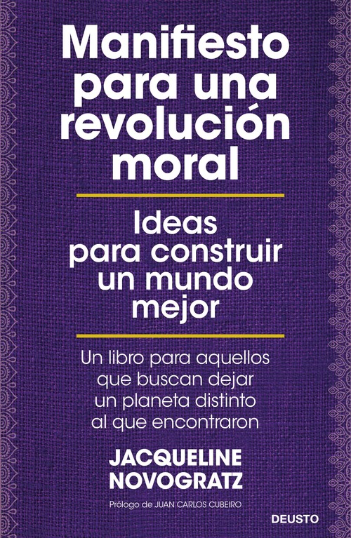 Kniha Manifiesto para una revolución moral JACQUELINE NOVOGRATZ
