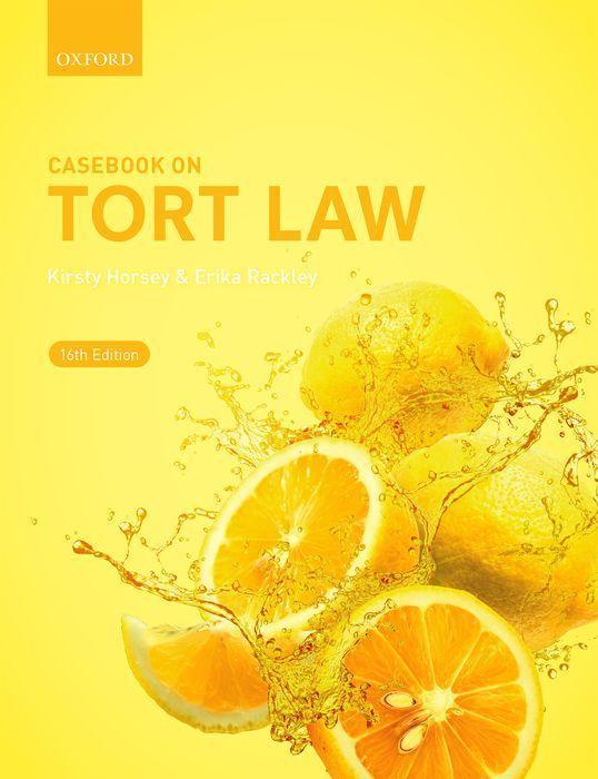 Книга Casebook on Tort Law 