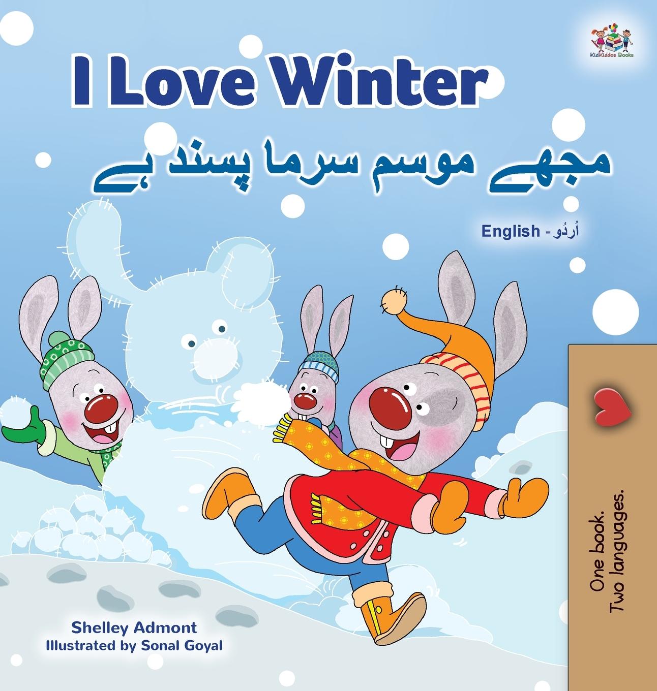Carte I Love Winter (English Urdu Bilingual Book for Kids) Kidkiddos Books