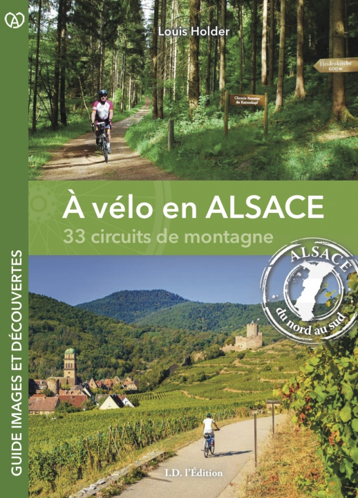 Kniha A vélo en Alsace, 33 circuits de montagne HOLDER