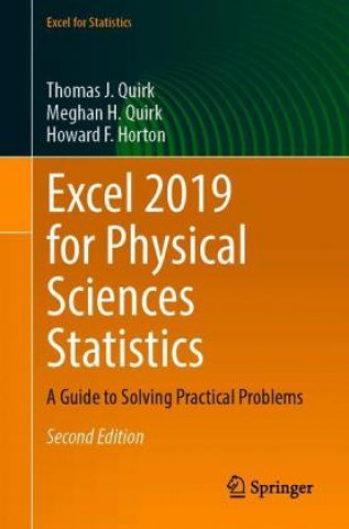 Boek Excel 2019 for Physical Sciences Statistics Howard F. Horton
