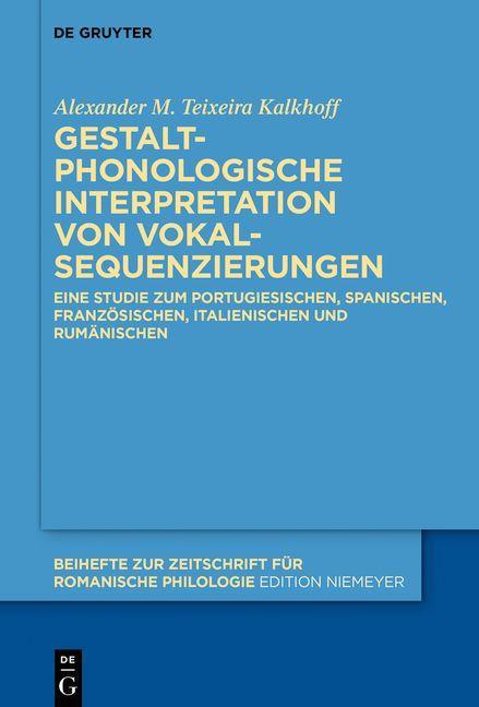 Kniha Gestaltphonologische Interpretation von Vokalsequenzierungen 