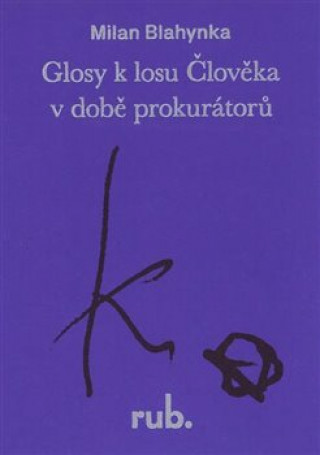 Kniha Glosy k losu Člověka v době prokurátorů Milan Blahynka