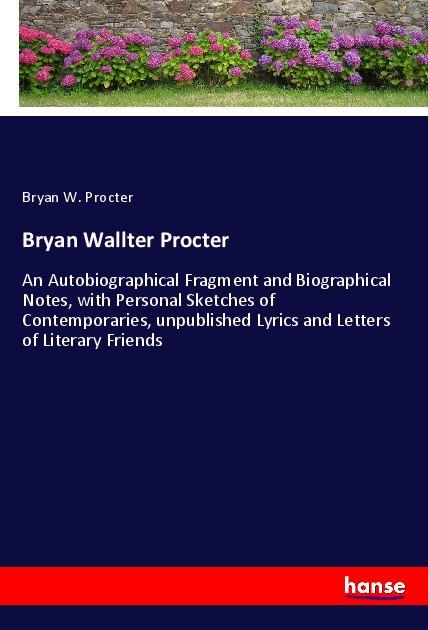 Knjiga Bryan Wallter Procter Bryan W. Procter
