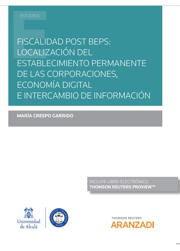 Książka Fiscalidad post BEPS: localización del establecimiento permanente de las corpora MARIA CRESPO GARRIDO