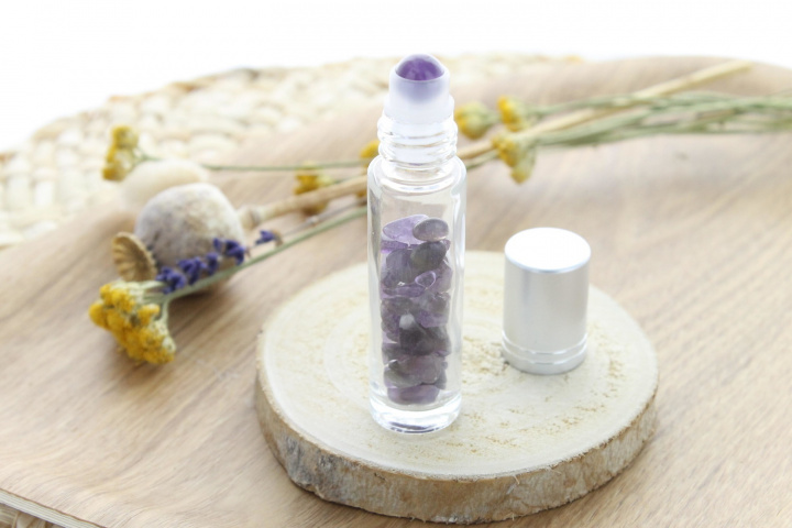 Knjiga Roll-on pour Huiles Essentielles en Améthyste 