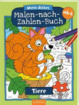 Книга Mein dickes Malen-nach-Zahlen-Buch - Tiere 