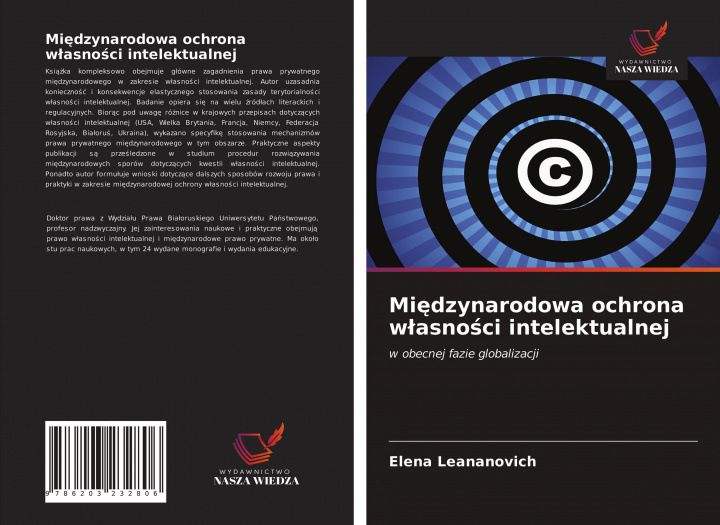 Libro Międzynarodowa ochrona wlasności intelektualnej Leananovich Elena Leananovich