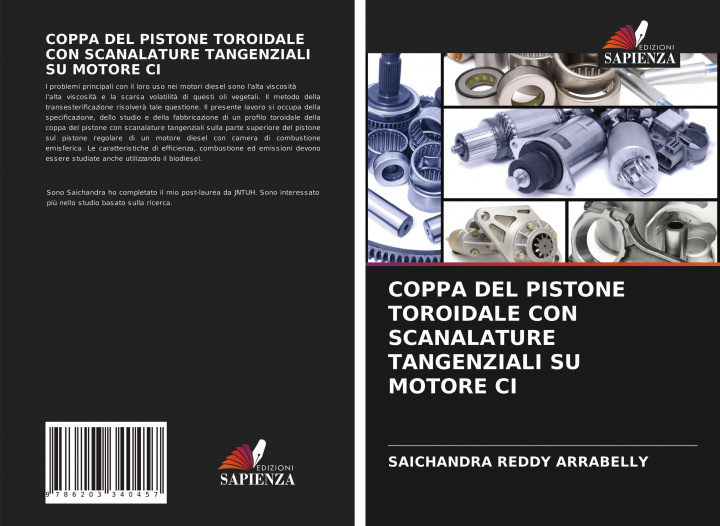 Könyv Coppa del Pistone Toroidale Con Scanalature Tangenziali Su Motore CI ARRABELLY SAICHANDRA REDDY ARRABELLY