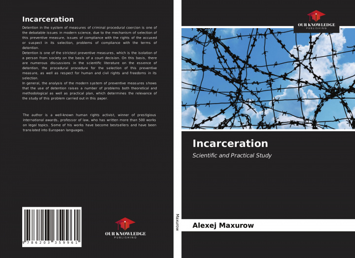 Libro Incarceration ALEXEJ MAXUROW